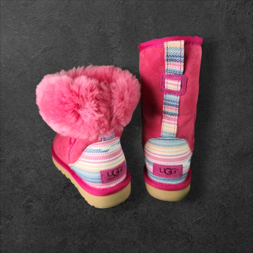UGG Pink and Rainbow Winter Boots
